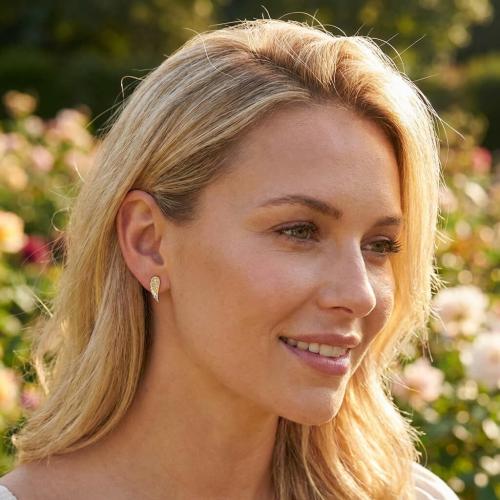 Златни обеци Ангелски крила