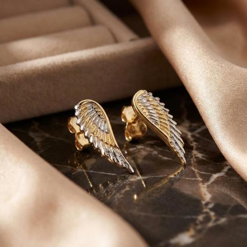 Златни обеци Ангелски крила