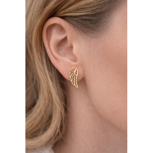 Златни обеци Ангелски крила