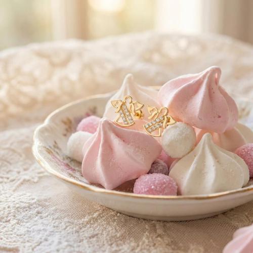 Златни обеци Angel