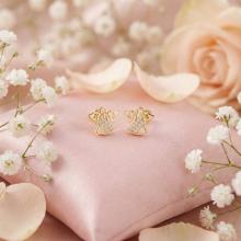 Златни обеци Angel