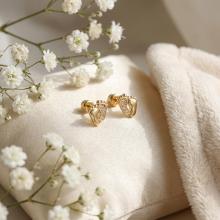 Златни обеци Стъпки