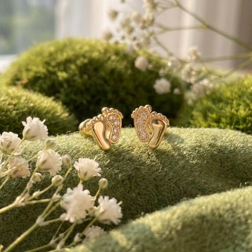 Златни обеци Стъпки