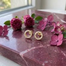 Златни обеци Карма