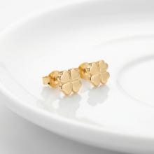 Златни детски обеци Good Luck