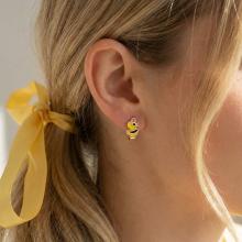 Златни детски обеци Tweety