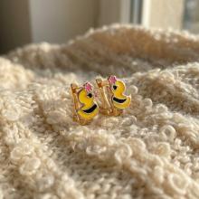 Златни детски обеци Tweety