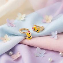 Златни детски обеци Tweety