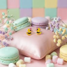 Златни детски обеци Tweety