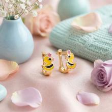 Златни детски обеци Tweety