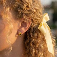 Златни детски обеци Tweety