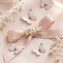 Златни детски обеци Butterfly