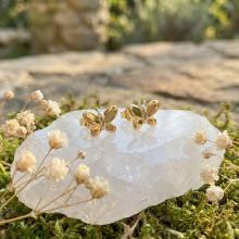 Златни детски обеци Butterfly