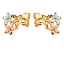 Златни обеци Цветно Цвете