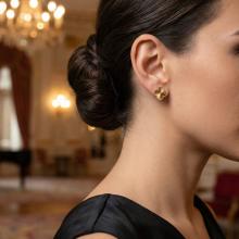 Златни обеци Диамантени Детелини