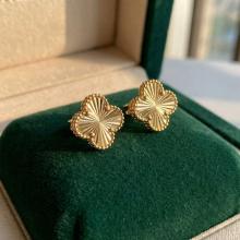 Златни обеци Диамантени Детелини