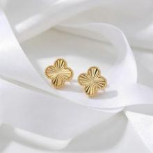 Златни обеци Диамантени Детелини