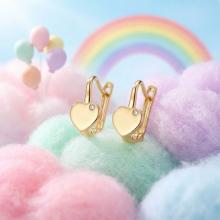 Детски златни обеци Baby Love