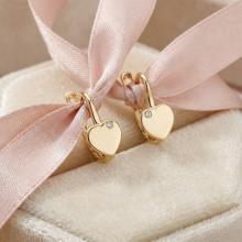 Детски златни обеци Baby Love