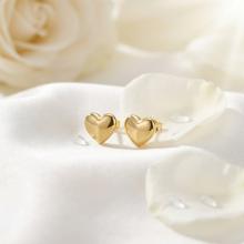 Златни обеци Сърце