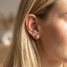 Златни обеци Сърце