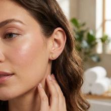 Златни обеци Точки Златни обеци Точки