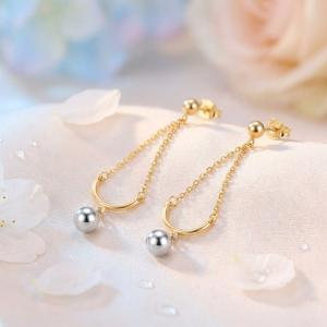 Златни обеци Везни