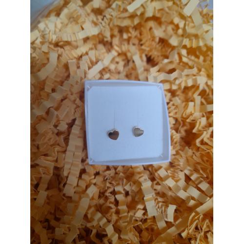 Детски златни обеци Сърца