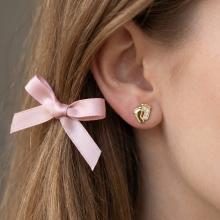 Златни обеци Бебешки Стъпки