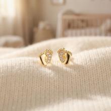 Златни обеци Бебешки Стъпки