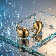 Златни обеци Електролитна Капка