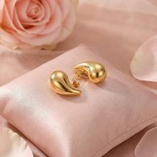 Златни обеци Електролитна Капка