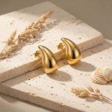 Златни обеци Електролитна Капка