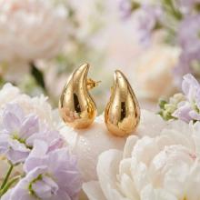 Златни обеци Електролитна Капка