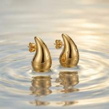 Златни обеци Електролитна Капка