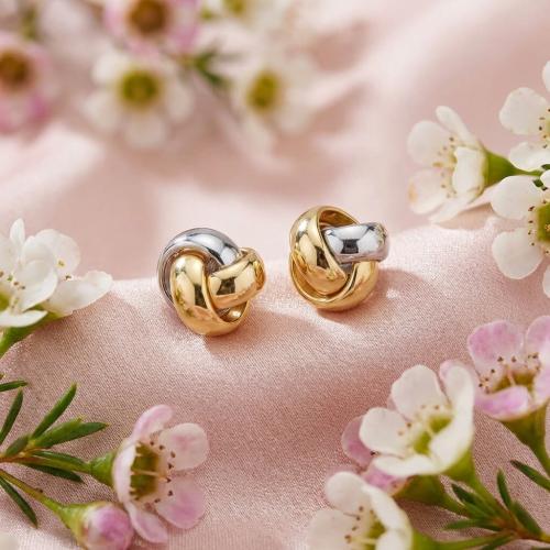 Златни обеци Възелчета