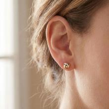 Златни обеци Възелчета