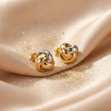 Златни обеци Възелчета