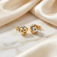 Златни обеци Възелчета