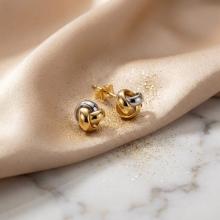 Златни обеци Възелчета