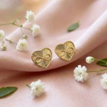 Златни обеци Еndless love