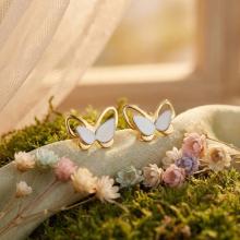 Детски златни обеци Пеперуди Детски златни обеци Пеперуди