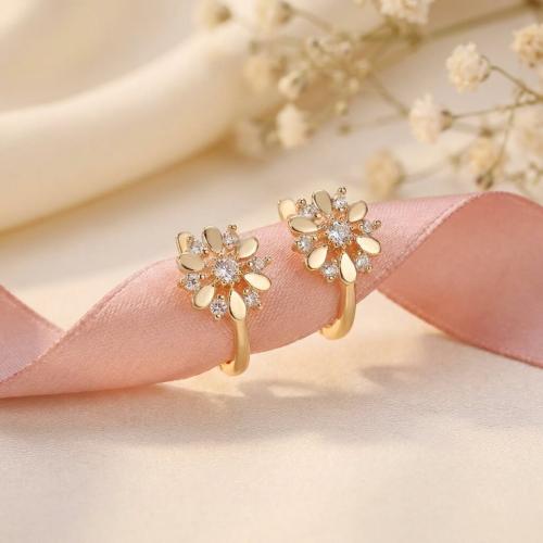 Златни обеци Цветенца