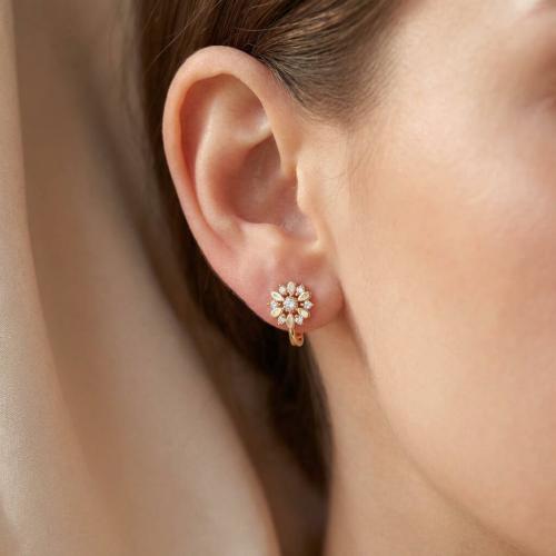 Златни обеци Цветенца