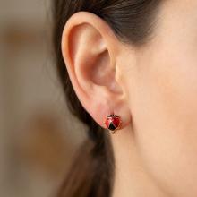 Детски златни обеци Калинки Детски златни обеци Калинки