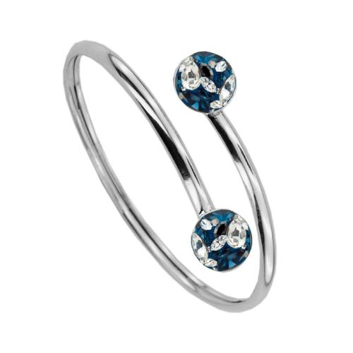 Сребърна гривна с кристали от Sw® SG423 Crystal