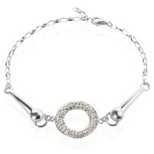 Сребърна гривна Ring с кристали от Sw® Deep Blue