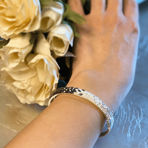 Сребърна гривна с кристали от Sw® SG428 Magic