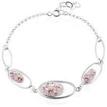 Сребърна гривна с кристали от Sw® SG402 Crystal