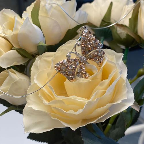 Сребърен медальон Annabella с кристали от Sw® Aquamarine, Crystal, AB Crystal